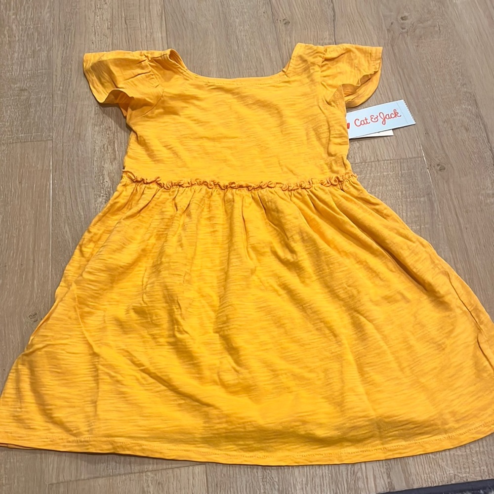 NWT Cat & Jack 3T Mustard Dress